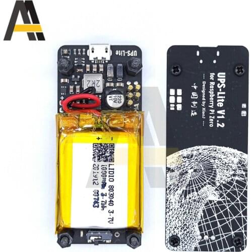 New UPS Lite V1.2 UPS Power HAT Board With Battery Electricity Detection For Raspberry Pi Zero Zero W With 1000mAh battery