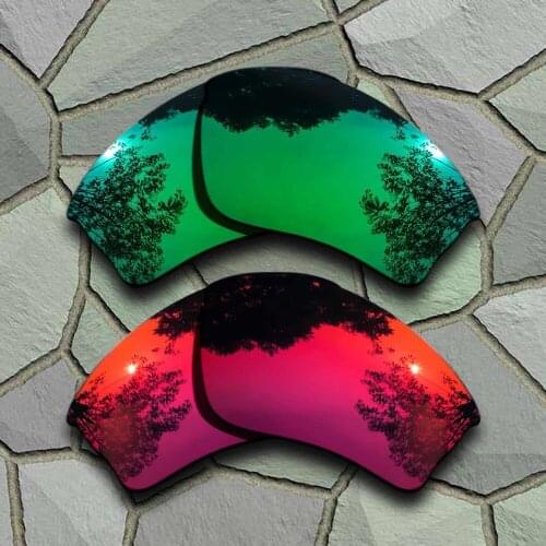 Jade Green&Violet Red Sunglasses Polarized Replacement Lenses for Half Jacket XLJ