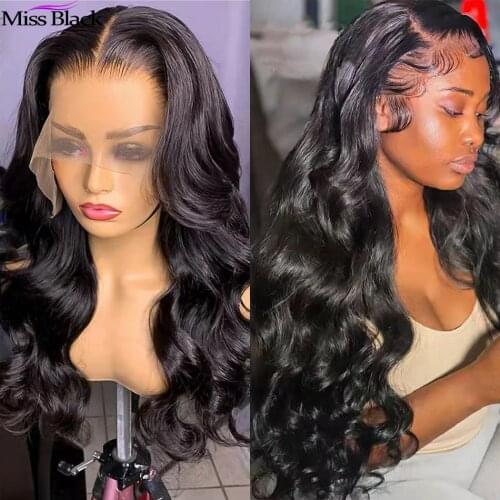 30 32 Inch Body Wave 13x4 Lace Front Human Hair Wigs Cheap Malaysian Frontal Wig 4x4 Closure Water Wave Wavy Wig For Black Women