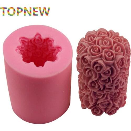 Rose Flower Silicone Soap Mold 3D Flexible Handmade Resin Craft Candle Chocolate Candy Mould