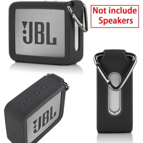 New Portable Silicone Case Protective Travel Case Soft Silica Gel Storage Pouch Audio Case for JBLGO2 GO2 Bluetooth Speakers
