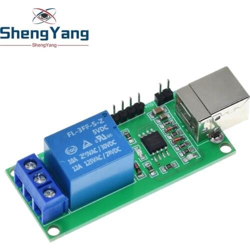 Smart Electronics DC 5V USB Relay 1CH 1 Channel Programmable Computer Control For Smart Home Controller Relay Module Board