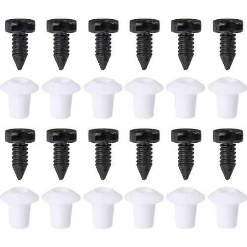 24Pcs/set White & Black Full Interior Door Card Trims Clips Fastener Set For Land Rover Defender Accessories