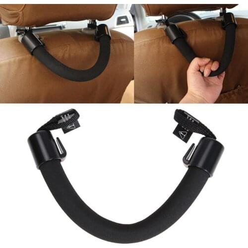 1Pc Soft EVA Car Seat Back Headrest Hanger Armrest Seat Hanger with Holder Hook High Quality Car Seat Back Handrails Bag Hanger