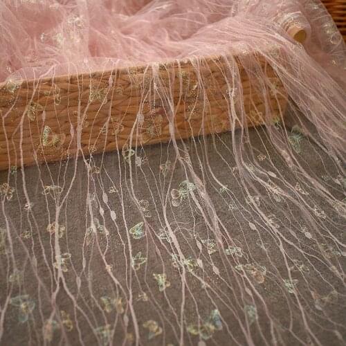 150cm Wide Soft Tulle Mosquito Net Gauze Material DIY Dress Clothing Fabric Curtain Background Wedding Decoration Mesh Cloth