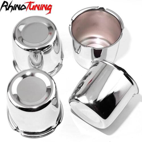 4pcs 3.31in Car Wheel Push Through Center Caps Hub Bearing Cover Alloy Fit for 3.31" Trailer/Truck Rims Center Bore 3.19" Tall
