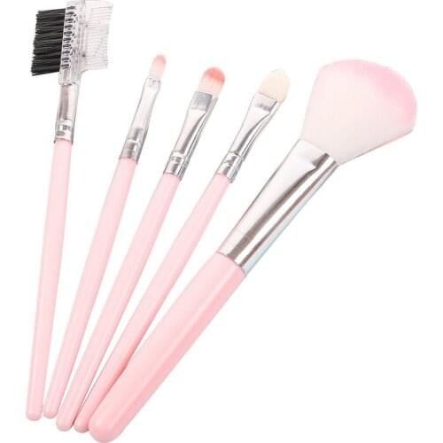 5Pcs Professional Foundation Concealer Face Eye Makeup Brush Set Cosmetic Tools