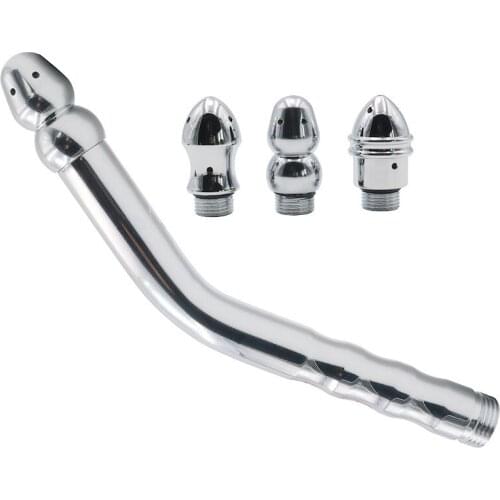 Anal Douche Cleaner Metal Butt Plug Enemas Anus Vagina Shower Tube Ass Plug Adult Sex Toys For Men And Women Erotic Buttplug