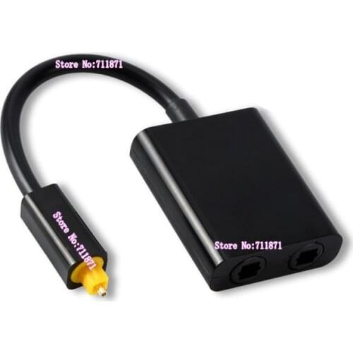 Audio Optical one male two Double Female Digital Optical Splitter Adapter connector Optical Audio 1 one to 2 two connector joint