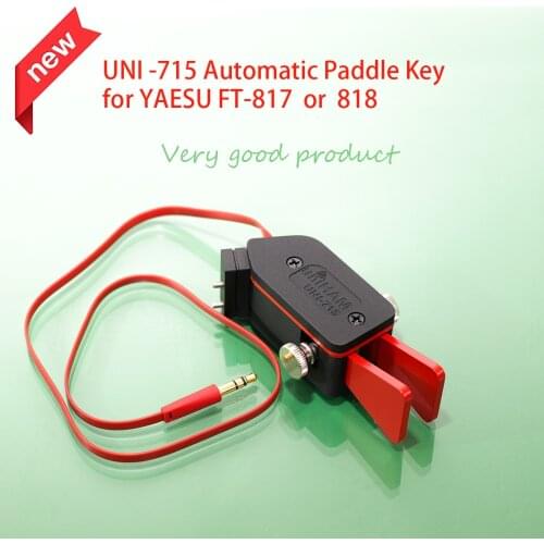 Free shipping UNI -715 Automatic Paddle Key Keyer CW Morse Code for HAM RADIO YAESU FT-817 818 right hand or Left hand