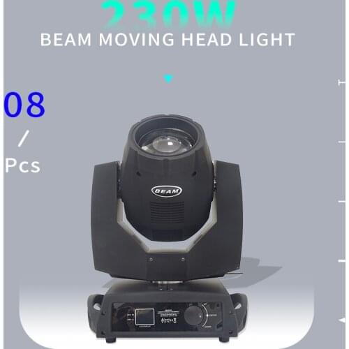 8pcs/lots 230w 7r Beam Light or flight case DMX512 control Moving Head Lights Professional Stage Party Stage Lighting Effecte