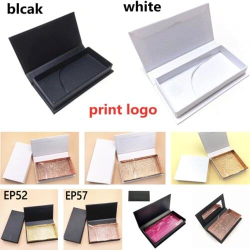 Wholesale Makeup mirror false eyelash packaging box lash boxes packaging 25mm mink eyelashes black/white/marble case print logo