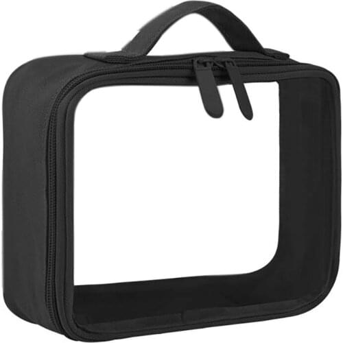 Travel Clear Makeup Bag Organizer Transparent Pvc Beautician Cosmetic Bags Beauty Toiletry Bag Make Up Pouch Wash Bag