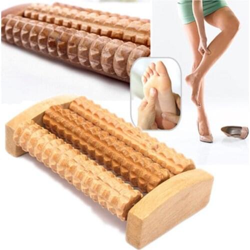 Heath Therapy Relax Massage Relaxation Tool Wood Roller Foot Massager Stress Relief Health Care Therapy Brace Support Hot