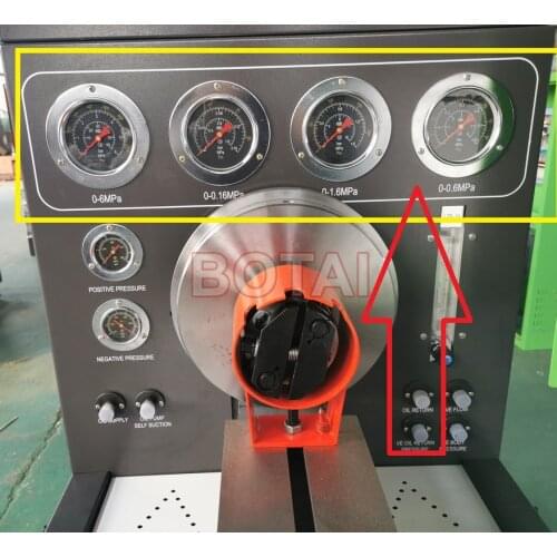 0.16Mpa/0.6Mpa/1.6Mpa/6Mpa PRESSURE GAGUE FOR 12PSB 12PSDW EPS619 DIESEL FUEL INJECTION PUMP TEST BENCH