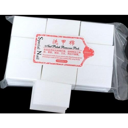 Lint free nail wipe pad 700pcs soft clean cotton 700pcs/bag Nail Art Tips Manicure Polish Remover Clean Wipes Cotton Paper