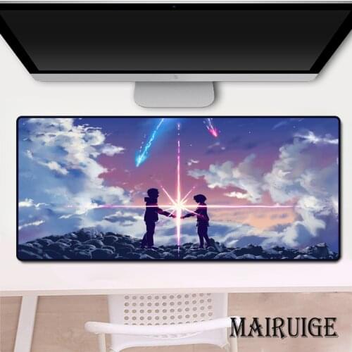 Your Name Mouse Pad Gamer Csgo Keyboard Palm Rest PC Laptop Desk Mat Large Anime Mousepad XXL Gaming Girl Accessories Kawaii