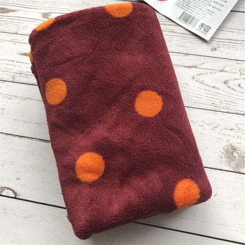 Pet Dog Towels Mat Dot Pattern Design Microfiber Fabric Cat Rabbit Puppy Soft Warm Bed Sofa Cushion Pet Kitten Blanket Wholesale