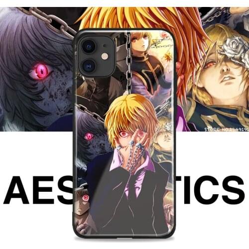 Kurapika Hunter x Hunter Anime For iPhone SE 6s 7 8 Plus X XR XS 11 Pro Max Tempered Glass Soft Silicone Phone Case Cover Shell