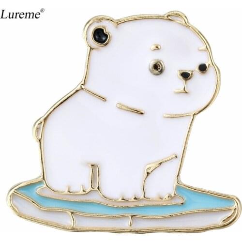 Lureme White Brooches For Clothes