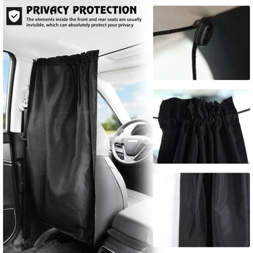 New Car Isolation Curtain Sealed Taxi Cab Partition Protection And Commercial Vehicle Air-conditioning Sunshade Privacy Curtain
