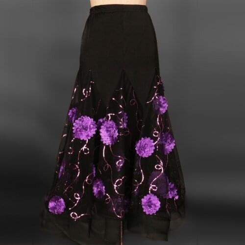 The new modern dance skirt embroidered skirt dance skirt skirt dance skirt Skirt Waltz
