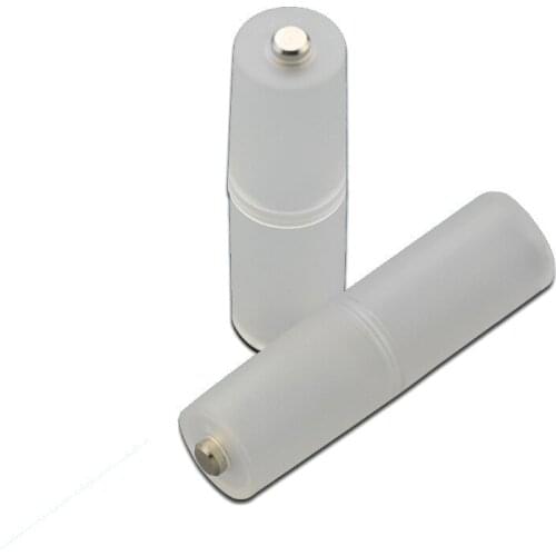 New 4pcs/Lots Switcher for AAA/R03 to AA/LR6 Plastic Battery Converter Adaptor Cell Holder Cylindrical Case Holder PP Material