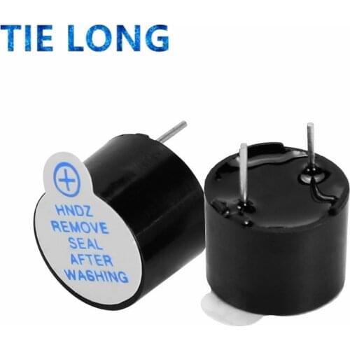 New Arrival 10pcs ShengYang 5v Active Buzzer Magnetic Long Continous Beep Tone 12*9.5mm