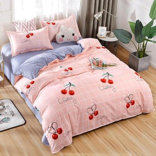 Pink Bedding Set Comforter Bedding Sets Qu...set of Bedding Nordic Double Bed ...anime Bedding Family Kits 240 X260 Bedspread