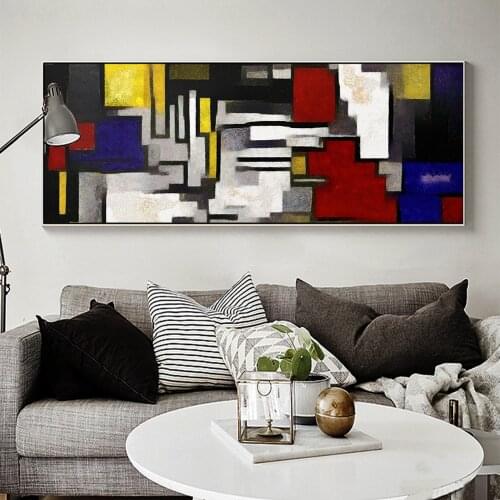Modern Different Colors Abstract Canvas Painting Posters Wall Art Picture For Living Room Decor No Frame