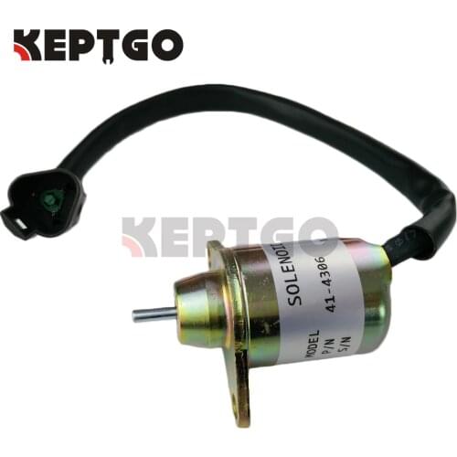 Stop Solenoid 12V For Yanmar 482, 4.82, 4,82 - 4TNE84, 486 Thermo King , 41-4306 1503ES-12S5SUC11S, 41-6383, SA-4920, SA-4561