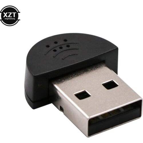Super Mini USB 2.0 Microphone MIC Audio Adapter Portable Studio Speech Driver Free for Laptop/Notebook/PC/MSN/Skype