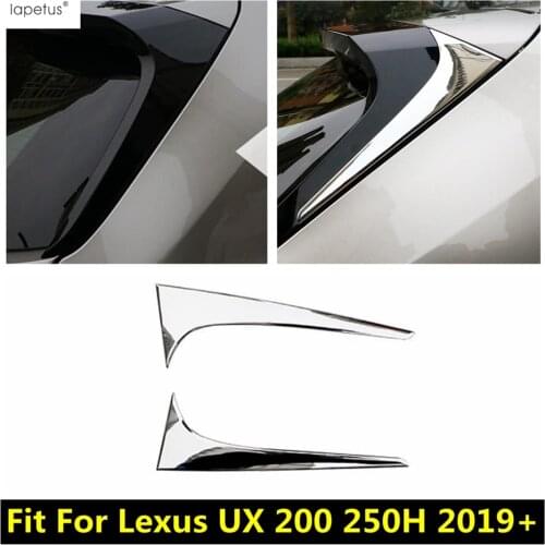 Rear Tailgate Door Window Sequins Decoration Cover Trim For Lexus UX 200 250H 2019 - 2021 ABS Chrome Exterior Refit Accessories