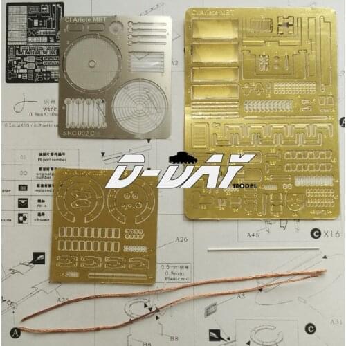 SHC002 photo etching parts for Trumpeter 1/35 00332 Italian C1 Ariete
