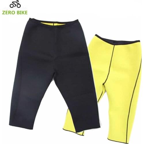 ZEROBIKE Men Slimming Pants Hot Thermo Neoprene Sweat Sauna Body Shapers Fitness Stretch Control Panties Burne Waist Slim Tights