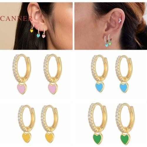 Woman Earrings 925 Sterling Silver Huggies Earrings Dripping Oil Cartilage Hoop Earring For Valentines Day Christmas Gift 2021