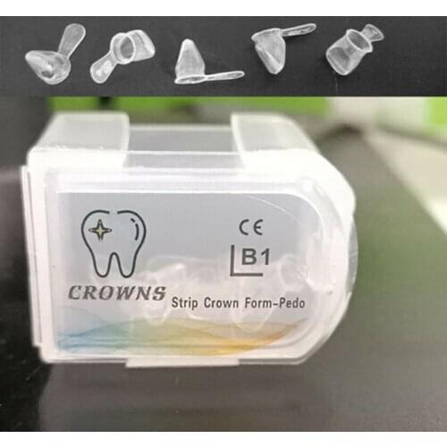 10pcs-2Box Dental Kids Anterior Crowns Front Teeth Composite Pediatric Deciduous Crown Preform Aesthetics