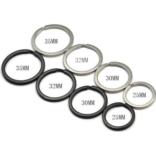 10 Pcs 32mm Metal Key Holder Split Rings Unisex Keyring Keychain Keyfob Accessories Keychain Camping Equipment T