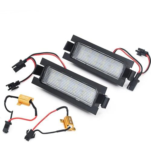 2Pcs Error Free 18 SMD Led Number License Plate Light For Hyundai I30 CW GD 5D Accent Elantra GT Kia Pro Ceed 2 Car Accessories