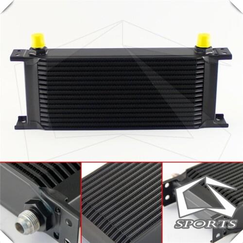 For Universal Cars 16 Row 8-AN Aluminum Fuel / Oil Cooler AN8 Cooling System
