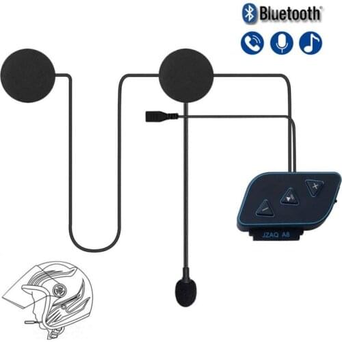 Bluetooth-compat Motorcycle Helmet Intercom Headsets Wireless Communication Intercomunicadores Motorbike Music Speaker For Rider