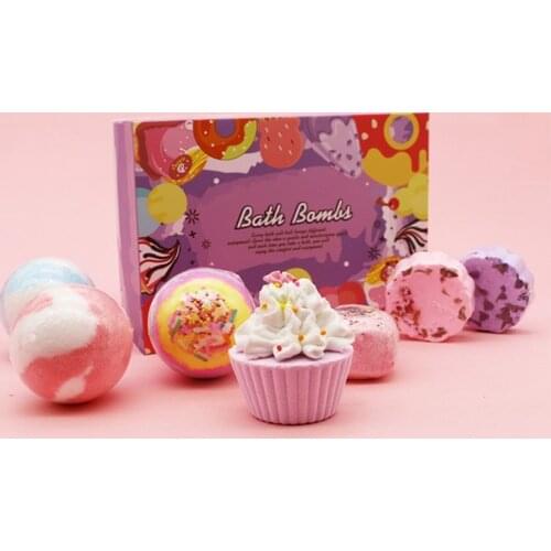 Q1QD 7Pcs Special Shape Bath Bombs Gift Set with Essential Oils Spa Bubble for Women Birthday Mothers Day