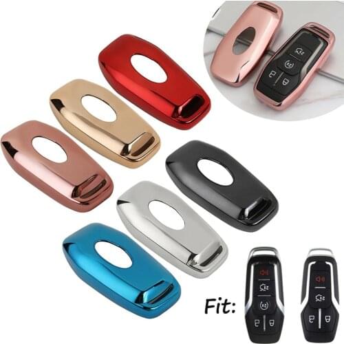 TPU Remote Car Key Fob Cover Case Shell For Ford Explorer Mustang Fusion Mondeo F150 Edge Lincoln MKZ MKX Auto Key Cover Holder