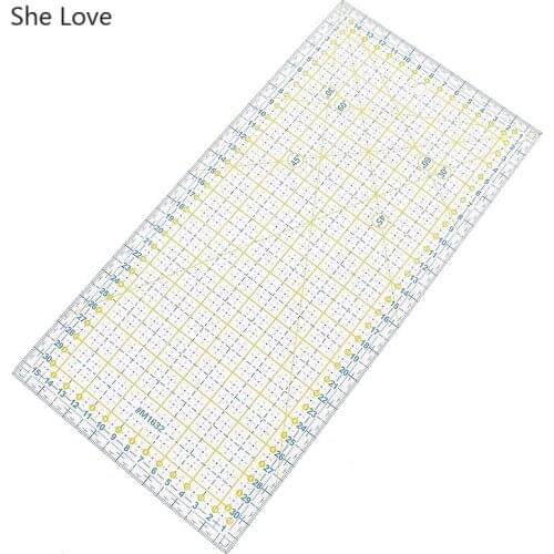 Chzimade 15x30cm Patchwork Ruler Diy Sewing Tools Acrylic Transparent Rulers Scale Patchwork Quilting Tools