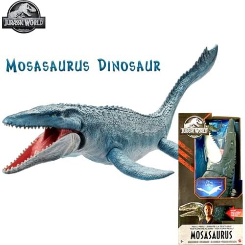 Jurassic World Mosasaurus Dinosaur New Version Fallen Kingdom Feel Touch Its Skin Movable Joints Dinosaurs Children Toys FNG24