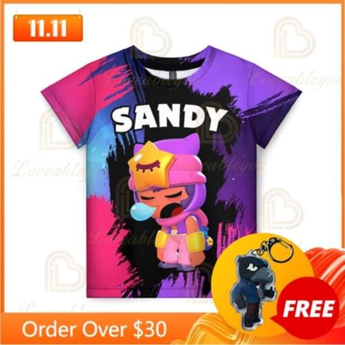 Crow Shooter Kids T-shirt Shooting Game Spike 3D Print Shirts Tops Boys Girls Browlerss Cartoon Star, Tops Teen Clothes