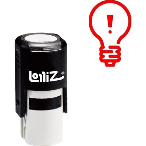 LolliZ Bulb Self-Inking Rubber Stamp - Modern Symbol Series