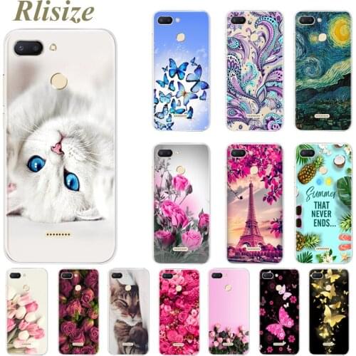 Cute Patterned Case for Xiaomi Redmi 6 Silicone Soft TPU Cases for Xiaomi Redmi 6 Redmi6 Phone Bags Protector Bumper For Redmi 6