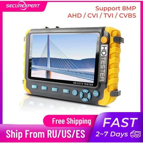 8MP cctv tester mini monitor Video surveillance monitor for camera video camera AHD tester cctv camera tester Analog tester
