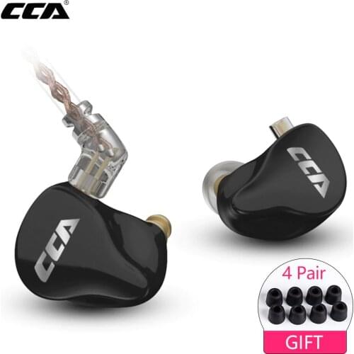 CCA CA16 7BA+1DD Hybrid Drivers In Ear Earphone HIFI Monitoring Earphone Headset with 2PIN 0.75MM Connecter CCA C12 C16 ZSX ZSN